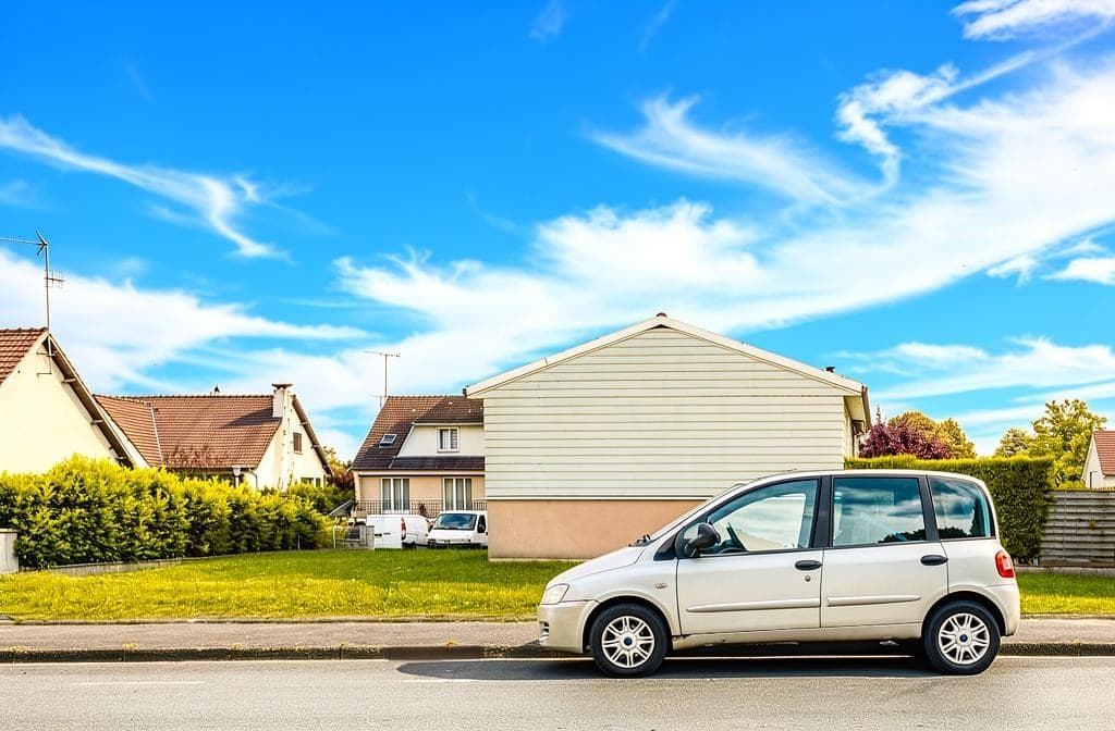 Same listing photo after AI scene optimization — sky, light, and color all improved together